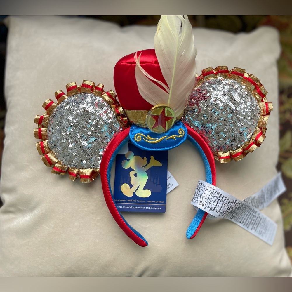 Disney ears, 50th anniversary Dumbo themed. With tags